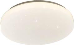 InLight 42162-B Κλασική Πλαστική Πλαφονιέρα Οροφής με Ενσωματωμένο LED Λευκή 44x44cm