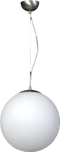 InLight 4253-Β Μοντέρνο Κρεμαστό Φωτιστικό Μονόφωτο Μπάλα με Ντουί E27 Λευκό 40cm