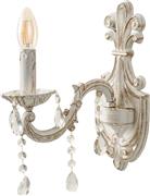 InLight 43356-1 Vintage Φωτιστικό Τοίχου με Ντουί E14 Μπεζ 25cm