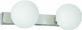 InLight 43420-2 Μοντέρνο Φωτιστικό Τοίχου με Ντουί G9 Λευκό Χρώμιο 31cm