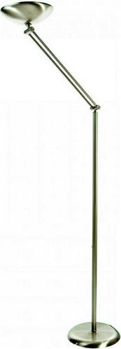 InLight 45017-Χρυσοτηρίου-Νίκελ Ματ Μοντέρνο Φωτιστικό Δαπέδου με Ντουί για Λαμπτήρα R7S Ασημί Υ177xΜ30cm
