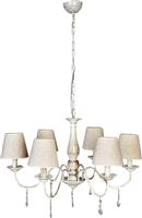 InLight 5010-6 Πολυέλαιος 5xE14 65cm με Καπέλα Λευκός 5010-6