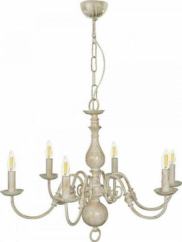 InLight 5311-8 Πολυέλαιος 8xE14 83cm με Καπέλα Λευκός