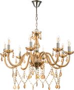InLight 5314-6-Amber Πολυέλαιος 6xE14 68cm με Κεράκια Μελί