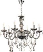 InLight 5314-8-Fime Πολυέλαιος 8xE14 75cm με Κεράκια Διάφανος Φιμέ