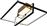 InLight 6046 Μοντέρνα Μεταλλική Πλαφονιέρα Οροφής με Ενσωματωμένο LED Χρυσή 50cm