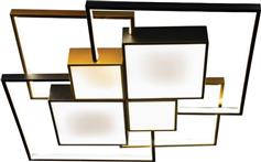 InLight 6047 Μοντέρνα Μεταλλική Πλαφονιέρα Οροφής με Ενσωματωμένο LED Χρυσή 70cm