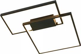 InLight 6065-BL Μοντέρνα Μεταλλική Πλαφονιέρα Οροφής με Ενσωματωμένο LED Μαύρη 45cm
