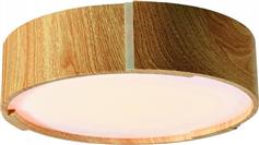 InLight 6153-Α-Ξύλο Μοντέρνα Πλαφονιέρα Οροφής με Ενσωματωμένο LED Καφέ 60cm