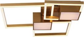 InLight 6157-GL Μοντέρνα Μεταλλική Πλαφονιέρα Οροφής με Ενσωματωμένο LED Χρυσή 80cm