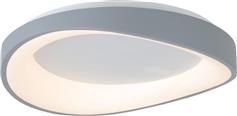 InLight 72W 3CCT Μοντέρνα Μεταλλική Πλαφονιέρα Οροφής με Ενσωματωμένο LED σε Γκρι χρώμα 52cm 42033-Gray