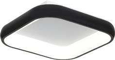 InLight 78W 3CCT Μοντέρνα Μεταλλική Πλαφονιέρα Οροφής με Ενσωματωμένο LED σε Μαύρο χρώμα 45cm 42030-Black