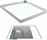 InLight BAPAN002 Πλαίσιο για Φωτιστικά Αλουμινίου για Τετράγωνο Panel Λευκό