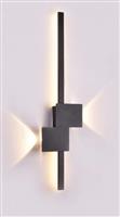 InLight Φωτιστικό Τοίχου με Ενσωματωμένο LED Μαύρο 43043-BL