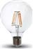InLight Λάμπα LED E27 G95 8W Θερμό Λευκό Filament Dimmable 7.27.08.16.1