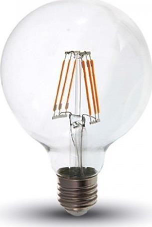 InLight Λάμπα LED E27 G95 8W Θερμό Λευκό Filament Dimmable 7.27.08.16.1