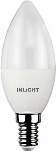 InLight Λάμπα LED για Ντουί E14 C37 8W Θερμό Λευκό 700lm 7.14.08.13.1