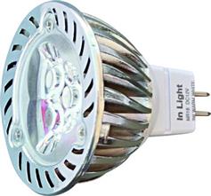 InLight Λάμπα LED MR16 3X1W Ψυχρό Λευκό 230lm 7.16.03.03.3