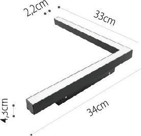 InLight LED Γραμμικό Φωτιστικό 24W Φυσικό Λευκό T05702-BL
