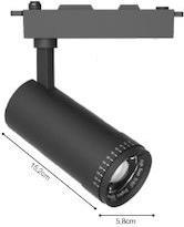 InLight Μονό LED Σποτ σε Μαύρο χρώμα T3-06400-Black