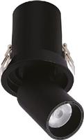 InLight Μονό LED Σποτ σε Μαύρο Χρώμα X00180B