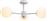 InLight Μοντέρνα Μεταλλική Πλαφονιέρα Οροφής με Ντουί G9 σε Λευκό χρώμα 50cm 5013-3
