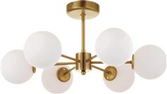 InLight Μοντέρνα Μεταλλική Πλαφονιέρα Οροφής με Ντουί G9 σε Χρυσό χρώμα 55cm 5015-6