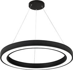 InLight Μοντέρνο Κρεμαστό Φωτιστικό με Ενσωματωμένο LED σε Μαύρο Χρώμα 6073-60-BL