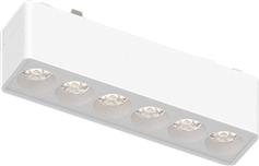 InLight Παραλληλόγραμμο Μεταλλικό Χωνευτό Σποτ με Ενσωματωμένο LED και Θερμό Λευκό Φως σε Λευκό χρώμα 12.2x2.4cm T02801-WH