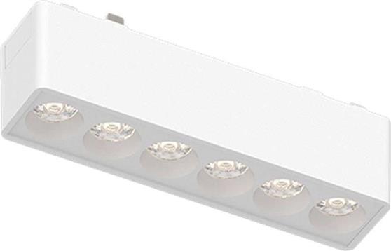 InLight Παραλληλόγραμμο Μεταλλικό Χωνευτό Σποτ με Ενσωματωμένο LED και Θερμό Λευκό Φως σε Λευκό χρώμα 12.2x2.4cm T02801-WH