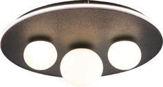 InLight Πλαφονιέρα Οροφής με Ενσωματωμένο LED σε Μαύρο χρώμα 50cm 6089-BL