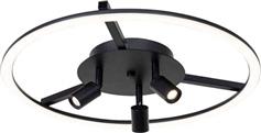 InLight Πλαφονιέρα Οροφής με Ενσωματωμένο LED σε Μαύρο χρώμα 60cm 6086-BL