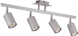 InLight Σποτ με 4 Φώτα και με Ντουί GU10 σε Ασημί χρώμα 9087-4-Silver