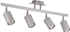 InLight Σποτ με 4 Φώτα και με Ντουί GU10 σε Ασημί χρώμα 9087-4-Silver