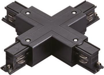 InLight Σύνδεσμος Ράγας για Φωτιστικά Μαύρος TC3-028-Black
