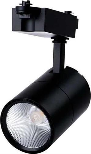 InLight T00201-BL Μονό Σποτ με Ενσωματωμένο LED και Θερμό Φως Μαύρο