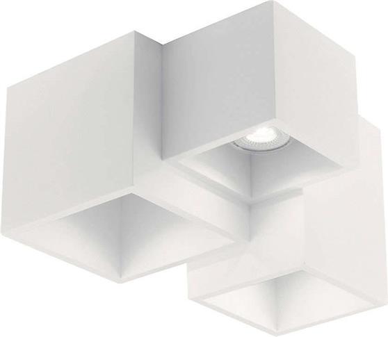 Intec Foster Μοντέρνα Γύψινη Πλαφονιέρα Οροφής με Ντουί GU10 σε Λευκό χρώμα 23cm I-FOSTER-PL3