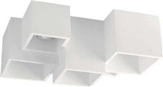 Intec Foster Μοντέρνα Γύψινη Πλαφονιέρα Οροφής με Ντουί GU10 σε Λευκό χρώμα 37cm I-FOSTER-PL5