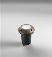 Intec Φωτιστικό Δαπέδου Χωνευτό 10.5x10.5x14.4cm Bronze I-HUMMER-UP-BRO