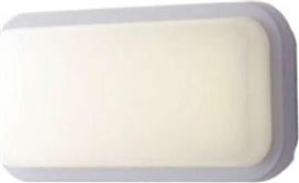 Intec Φωτιστικό Τοίχου-Απλίκα Shelly 15W Led 23.6x11.6x6.8cm Λευκό LED-SHELLY-Q-S BCO