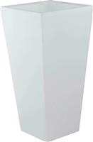 Intec Geco Στεγανό Φωτιστικό Κολωνάκι Εξωτερικού Χώρου με Ενσωματωμένο LED σε Λευκό Χρώμα I-GECO-VASO-Q-XL