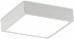 Intec Klio Μοντέρνα Μεταλλική Πλαφονιέρα Οροφής με Ενσωματωμένο LED σε Λευκό χρώμα 11.2cm LED-KLIO-Q11