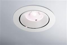 Intec Μεταλλικό Χωνευτό Σποτ με Ενσωματωμένο LED και Θερμό Λευκό Φως σε Λευκό χρώμα INC-DELTA-30BR