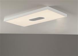 Intec Μοντέρνα Μεταλλική Πλαφονιέρα Οροφής με Ενσωματωμένο LED σε Λευκό χρώμα 59.5cm LED-PANEL-30X60-DJ