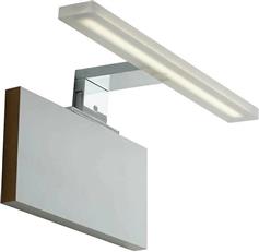 Intec Μοντέρνο Φωτιστικό Τοίχου με Ενσωματωμένο LED και Φυσικό Λευκό Φως σε Ασημί Χρώμα Πλάτους 30cm SPOT-B-AQA