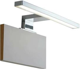 Intec Μοντέρνο Φωτιστικό Τοίχου με Ενσωματωμένο LED και Φυσικό Λευκό Φως σε Ασημί Χρώμα Πλάτους 30cm SPOT-B-SACS-XL