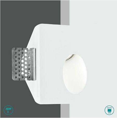 Intec Σποτ Χωνευτό Trimless Ariel GU10 10x10x5cm N. I-ARIEL-RS1