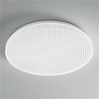 Intec Stream Μοντέρνα Πλαστική Πλαφονιέρα Οροφής με Ενσωματωμένο LED σε Λευκό χρώμα I-STREAM-PL50