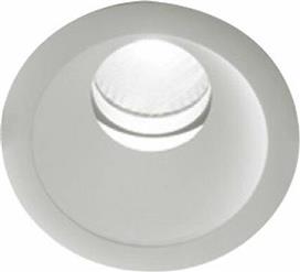 Intec Στρογγυλό Μεταλλικό Πλαίσιο για Σποτ με Ενσωματωμένο LED και Φυσικό Λευκό Φως σε Λευκό χρώμα 10.8x10.8cm INC-ELITE-1X10M