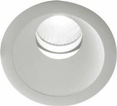 Intec Στρογγυλό Μεταλλικό Πλαίσιο για Σποτ με Ενσωματωμένο LED και Φυσικό Λευκό Φως σε Λευκό χρώμα 12.7x12.7cm INC-ELITE-1X20M